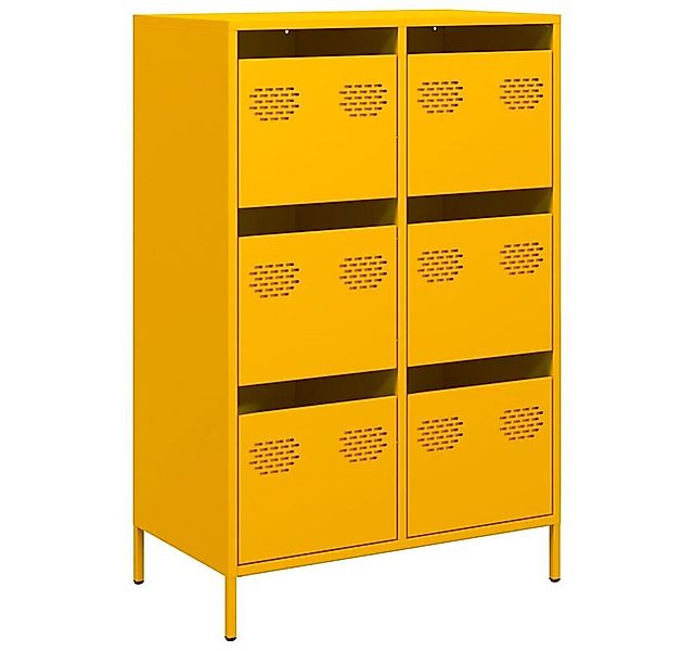 vidaXL Highboard Highboard Senfgelb 68x39x101,5 cm Stahl (1 St) günstig online kaufen