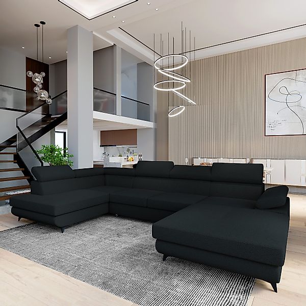 Masseno Ecksofa RUBANO mit Schlaffunktion U-Form, günstig online kaufen