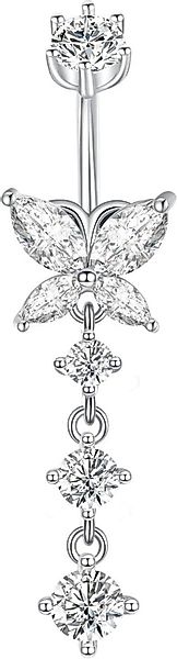 Besyvvin Bauchnabelpiercing 925 Sterling Silber Bauchnabelpiercing günstig online kaufen