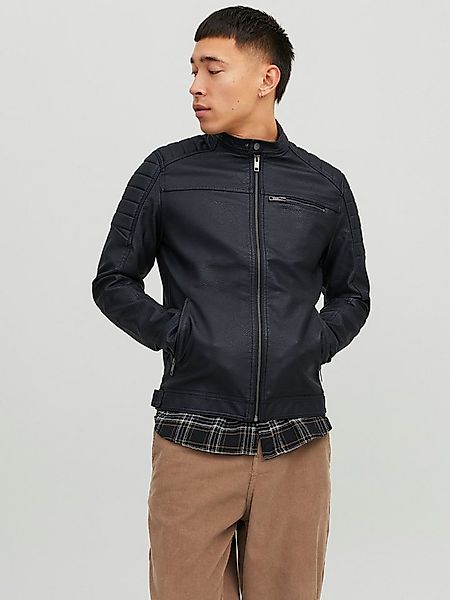 Jack & Jones Lederimitatjacke JJEROCKY in Kunstlederoptik mit Reißverschlus günstig online kaufen