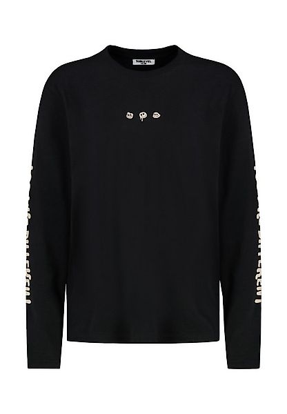 SUBLEVEL Langarmshirt Damen Langarm-Shirt mit Rückenprint langarm, lockerer günstig online kaufen
