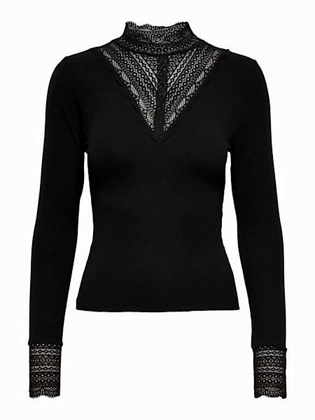 ONLY Blusenshirt ONLTILDE L/S HIGH NECK LACE TOP JRS günstig online kaufen