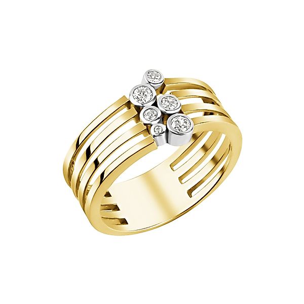 Vivance Fingerring 925/- Sterling Silber vergoldet günstig online kaufen