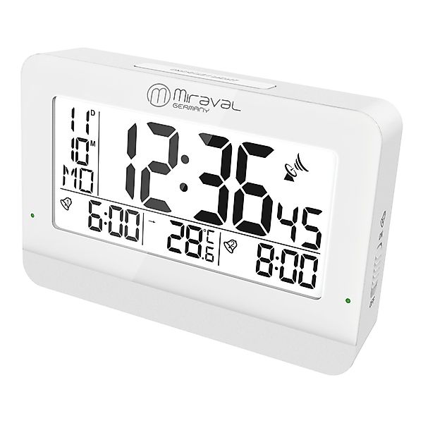 Miraval Funkwecker Miraval digitaler LCD-Funkwecker Datum günstig online kaufen