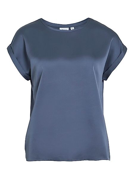 Vila T-Shirt Satin Blusen Kurzarm Basic günstig online kaufen