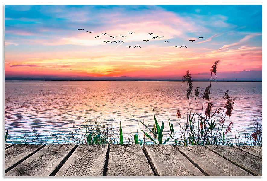 Artland Wandbild »Der See in den Farben der Wolken«, Gewässer, (1 St.), als günstig online kaufen