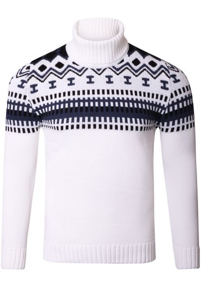 Reslad Strickpullover Reslad Rollkragenpullover Herren Grobstrick günstig online kaufen