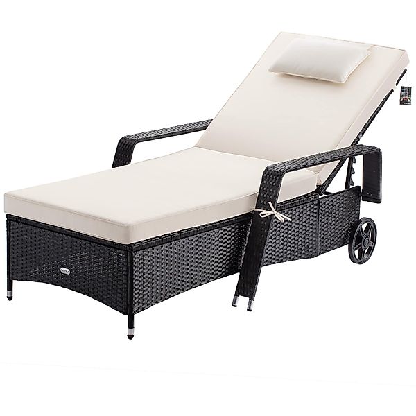 Casaria Gartenliege, Sonnenliege 165 kg Belastbar günstig online kaufen