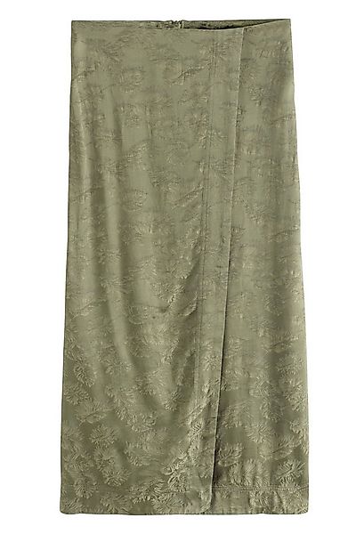 Next Midirock Sarong-Rock aus Satin-Jacquard in Midilänge (1-tlg) günstig online kaufen