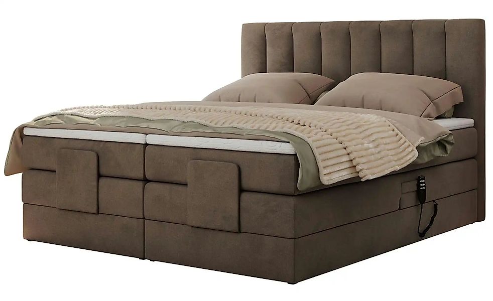 Motor Boxspringbett mit Bettkasten Comforto ¦ braun ¦ Maße (cm): B: 168 H: günstig online kaufen