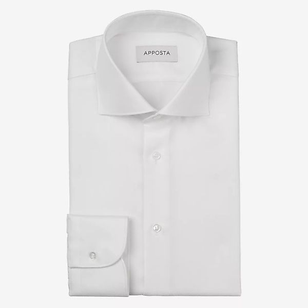 Hemd  einfarbig  weiß 100% baumwolle fleckenabweisende fischgrat doppelt ge günstig online kaufen