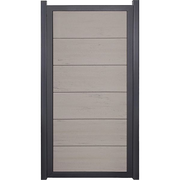GroJaViento Zaunelement Bi-Color Sand 90x180 cm Rahmen: Anthrazit günstig online kaufen