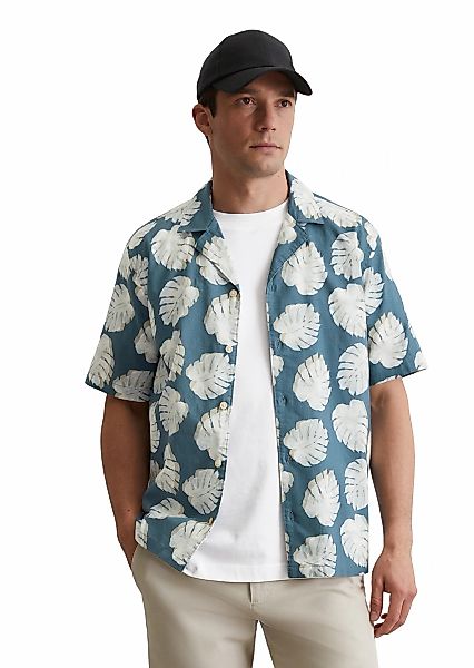 Marc OPolo Kurzarmhemd "aus Leinen und Bio-Baumwolle" günstig online kaufen