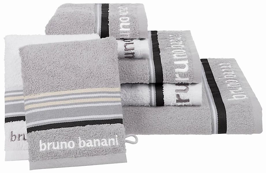 Bruno Banani Handtuch Set »Maja«, (Set, 7 St., 1 Duschtuch 70 x 140 cm-2 Ha günstig online kaufen