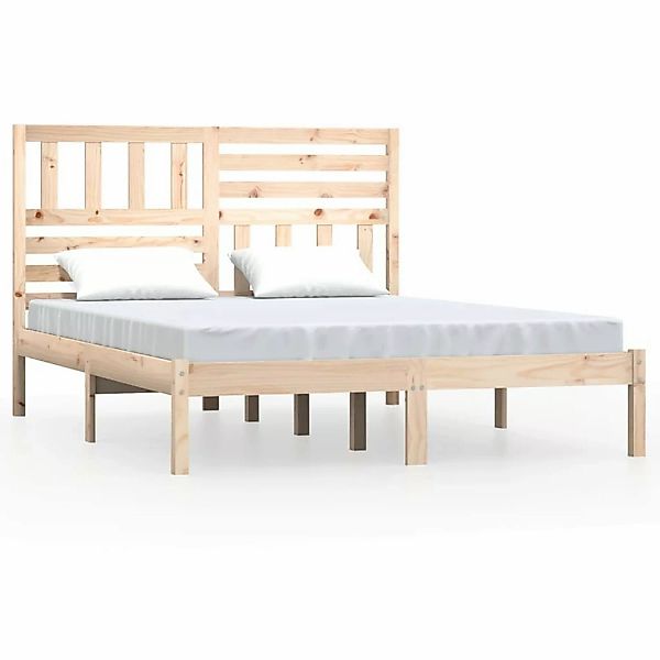 Vidaxl Massivholzbett Kiefer 120x190 Cm 4ft Small Double günstig online kaufen