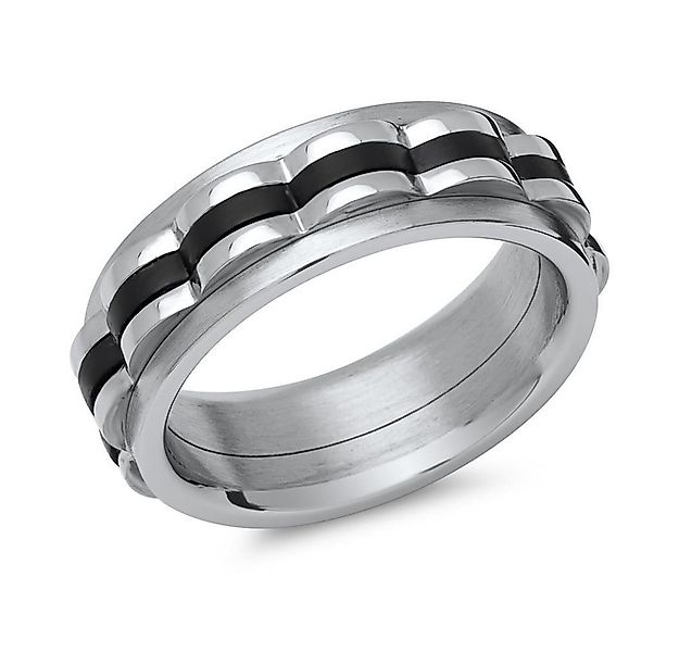 Unique Fingerring Anti Stress Ring mit Spinning Tool und schwarzen Details günstig online kaufen