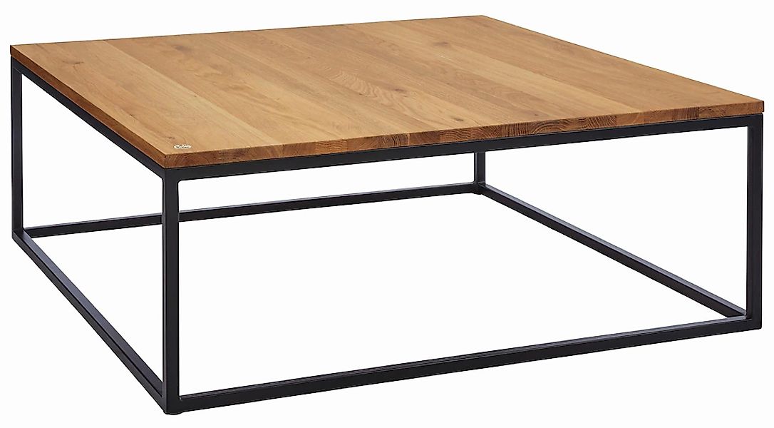 Home affaire Couchtisch "Voorst" aus massiver Eiche und Metallgestell günstig online kaufen
