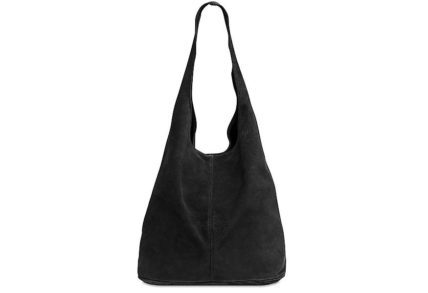 Caspar Schultertasche große Damen Wildleder Tasche Hobo Bag - CLASSIC LINE günstig online kaufen
