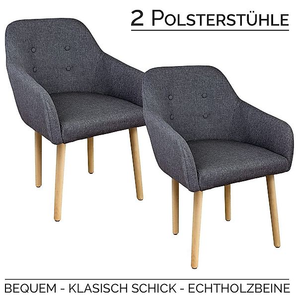 Kingpower Esszimmerstuhl 2/4/6/8 Set Stühle Esszimmerstühle günstig online kaufen