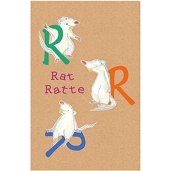 Komar Bild "ABC Animal R" Buchstaben 1 tlg. Wandbild zur Dekoration - ohne günstig online kaufen