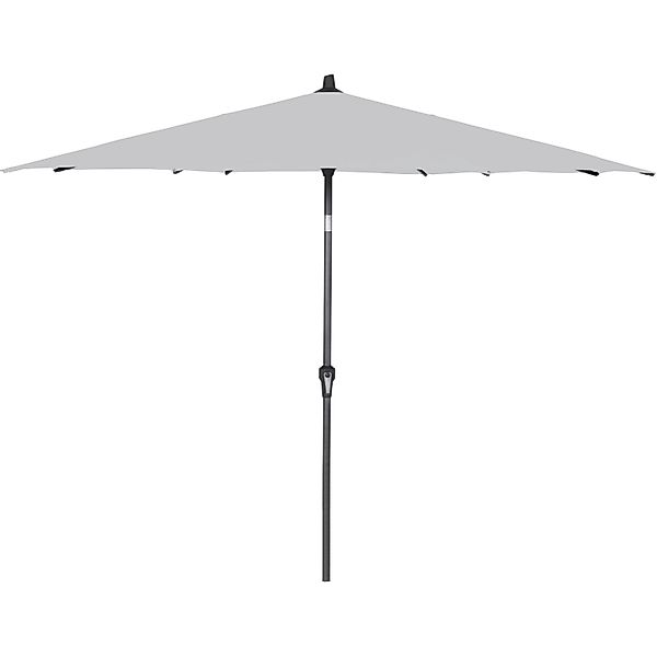 Siena Garden Marktschirm Avio Ø 250 cm Grau mit Kurbelmechanik günstig online kaufen