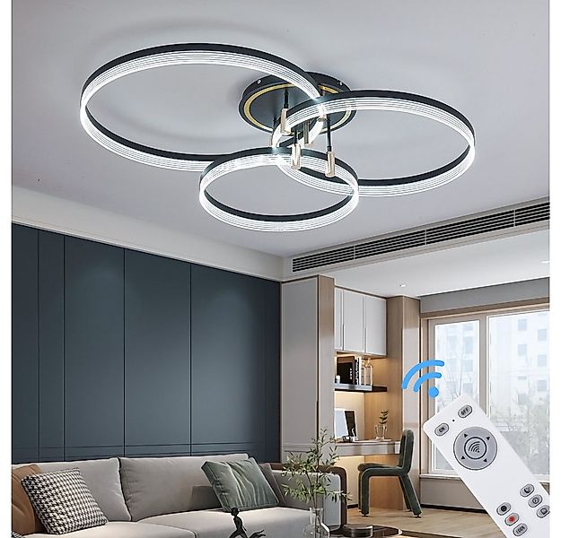 Eurohandisplay LED Deckenleuchte LED Deckenleuchte Fernbedienung/Handy-App günstig online kaufen