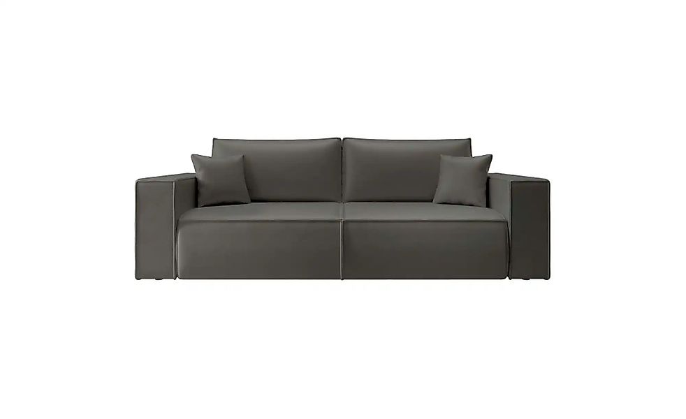 Selsey Schlafsofa  Farese Cuero ¦ grau ¦ Maße (cm): B: 257 H: 86 Polstermöb günstig online kaufen