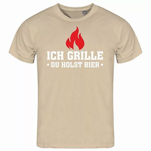 deinshirt Print-Shirt Herren T-Shirt Ich grille du holst Bier Funshirt mit günstig online kaufen
