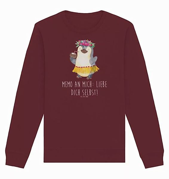 Mr. & Mrs. Panda Longpullover Größe XXL Pinguin Kokosnuss - Burgundy - Gesc günstig online kaufen