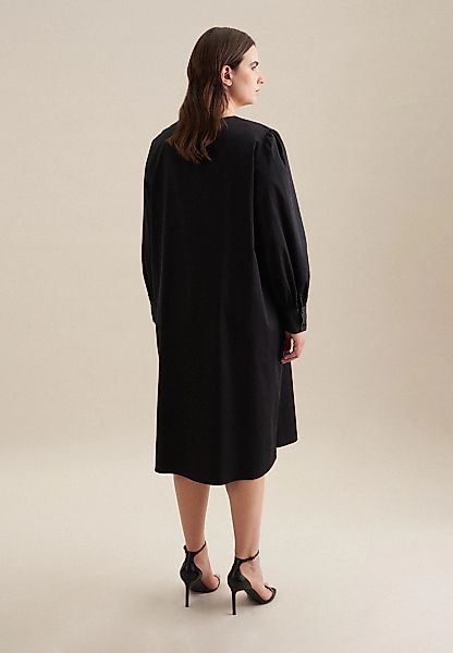 seidensticker Sommerkleid "Schwarze Rose", Langarm Rundhals Uni günstig online kaufen