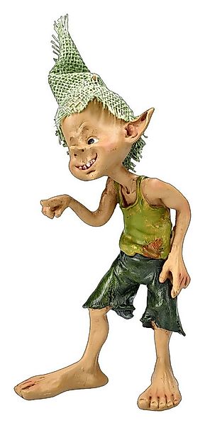 Figuren Shop GmbH Dekofigur Pixie Kobold Figur - Schau mal da - Dekoration günstig online kaufen
