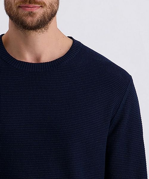 Pierre Cardin Rundhalspullover mit Struktur günstig online kaufen