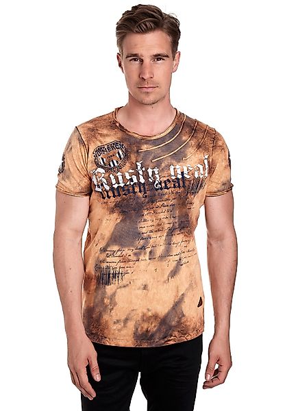 Rusty Neal T-Shirt mit toller Batik-Optik günstig online kaufen
