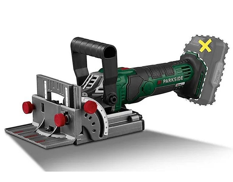 Parkside Fräse Parkside® 20 V Akku-Flachdübelfräse »PFDFA 20-Li A1« ohne Ak günstig online kaufen