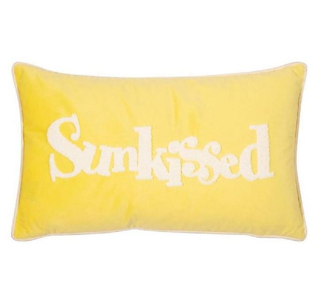 PAD Kissenhülle Kissenhülle Letters Sunkissed Weiß Gelb (30x50cm) günstig online kaufen