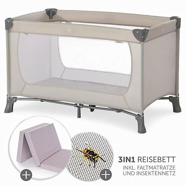 Hauck Baby-Reisebett Dream'n Play - Beige 120x60, Kinderreisebett mit Matra günstig online kaufen