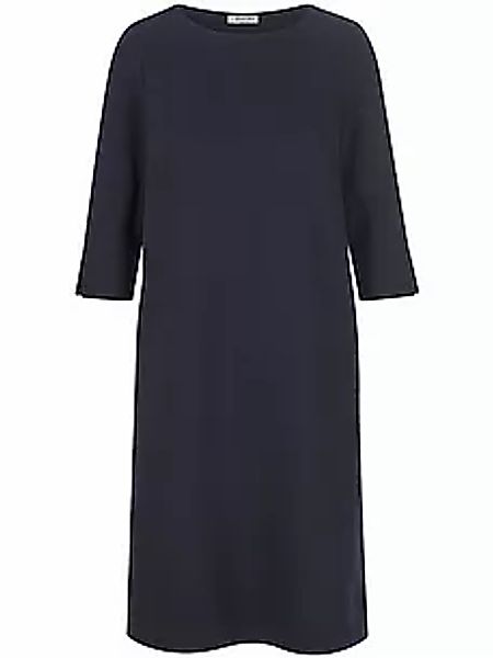 Jersey-Kleid Rundhals-­Ausschnitt MAERZ Muenchen blau günstig online kaufen