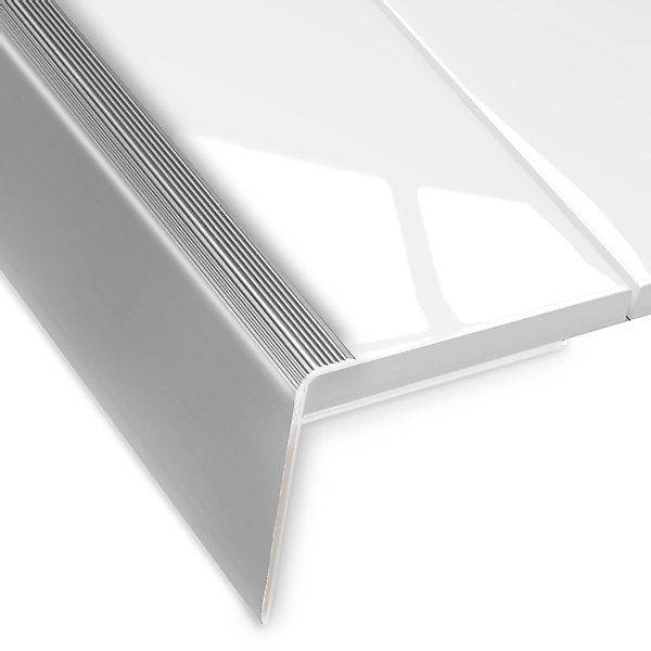 Kubus Treppenkantenprofil Cosinus Silber, F-Form günstig online kaufen