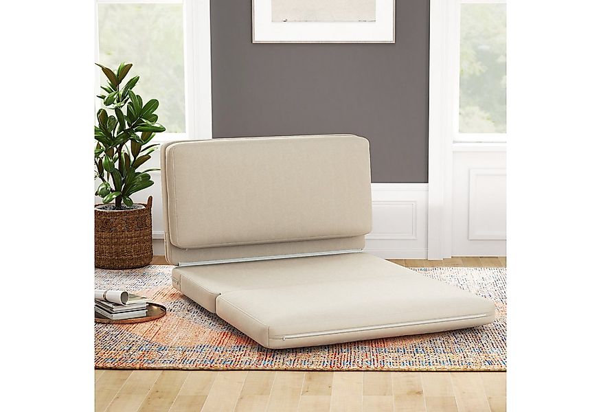 HOMCOM Sitzkissen 3-in-1 Klappbar Schlafsofa mit Samtoptik, für Schlafzimme günstig online kaufen