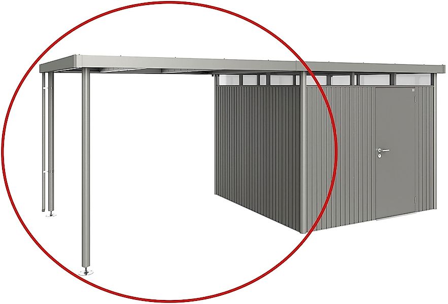 Biohort Gerätehaus-Anbaudach quarzgrau-metallic günstig online kaufen
