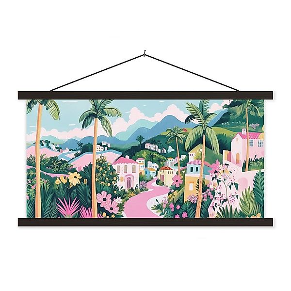 MuchoWow Poster Bunt - Häuser - günstig online kaufen