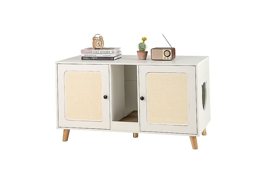 COSTWAY Tierhaus, Katzenhaus, Katzenschrank für Katzenklo, mit Eingang günstig online kaufen