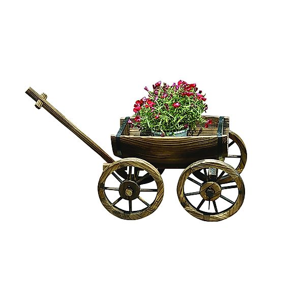 HTI-Living Gartenfigur Holzhandwagen Natur Sommerset, (Stück, günstig online kaufen