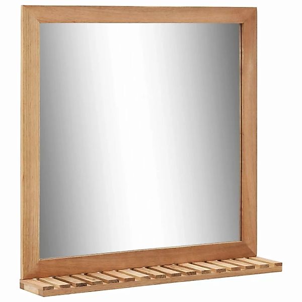 Badezimmerspiegel 60×12×62 Cm Walnuss Massivholz günstig online kaufen