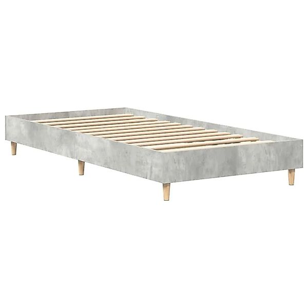 vidaXL Bettgestell Betongrau 90 x 200 cm Holzwerkstoff 861051 günstig online kaufen