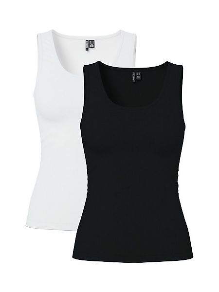 pieces Tanktop PCAMELIA TANK TOP 2-PACK JRS NOOS BC (2er-Pack) mit klassisc günstig online kaufen