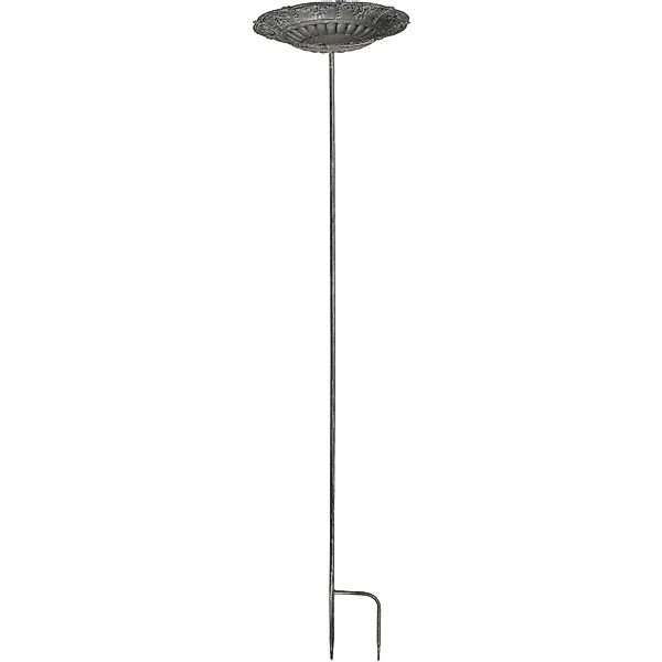 Mica Decorations Gartenstecker Vogelfuetterer Grau Sortiment 2 H 100 x Ø 23 günstig online kaufen