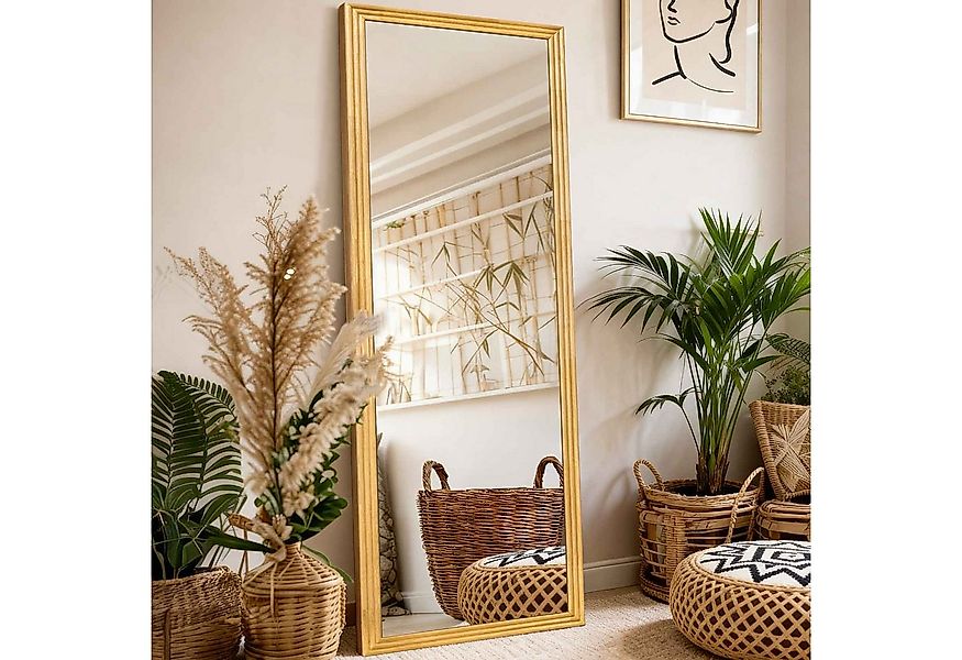 Yemaster Ganzkörperspiegel Ganzkörperspiegel 160x50 cm aus massivem Holz mi günstig online kaufen