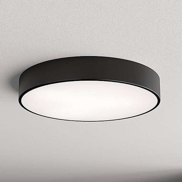 Deckenlampe Cleo 500, schwarz, Sensor, IP54, Ø 50 cm, Metall günstig online kaufen
