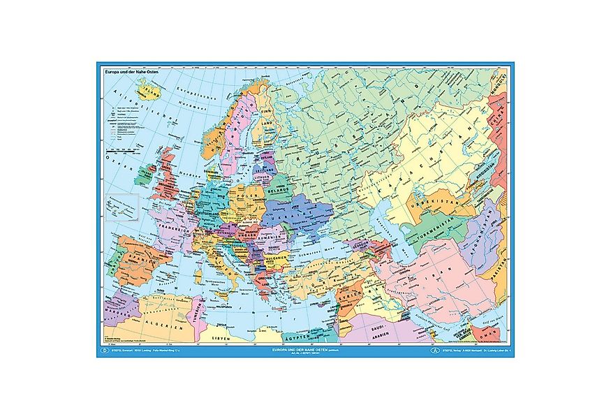 STIEFEL Poster Europa und der Nahe Osten politisch, DIN A1, OSTER-Aktion: J günstig online kaufen